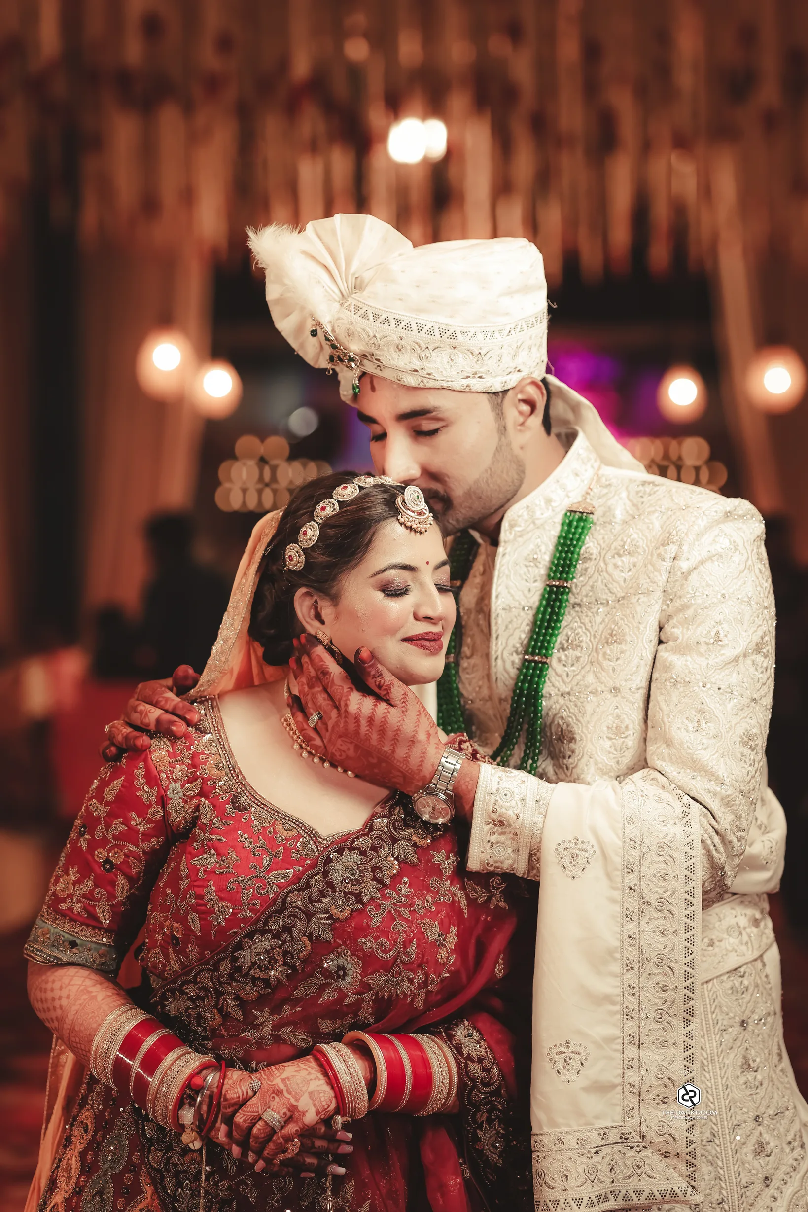 Bride and groom wedding portrait